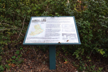 Informational sign along the Trillium trail